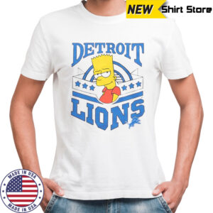 The Simpsons Bart X Detroit Lions T-Shirt