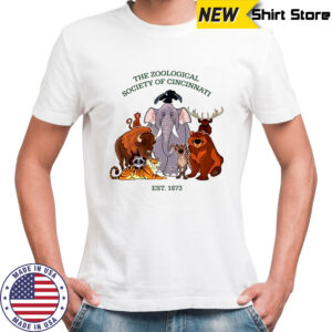 The Zoological society of Cincinnati est 1873 cartoons shirt
