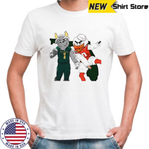 Top South Florida Bulls And Miami Hurricanes Mascot T-Shirt