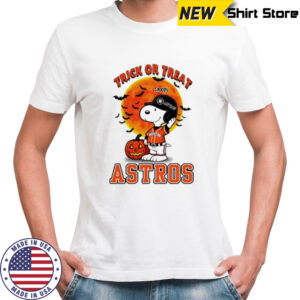 Trick or Treat Houston Astros Snoopy Halloween shirt