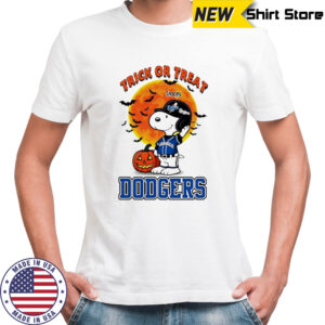 Trick or Treat Los Angeles Dodgers Snoopy Halloween shirt