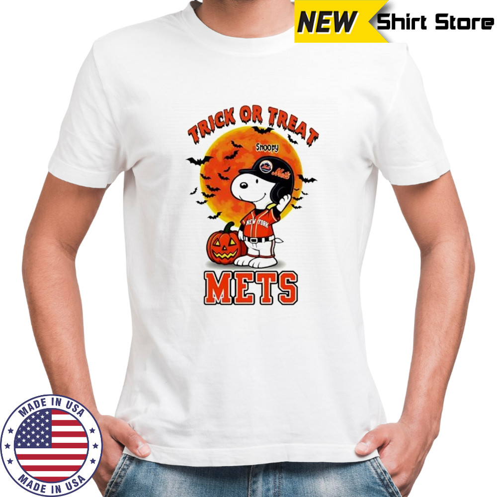 Trick or Treat New York Mets Snoopy Halloween shirt