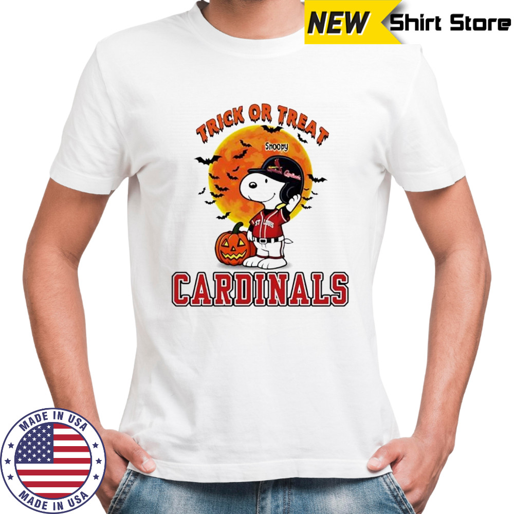 Trick or Treat St. Louis Cardinals Snoopy Halloween shirt