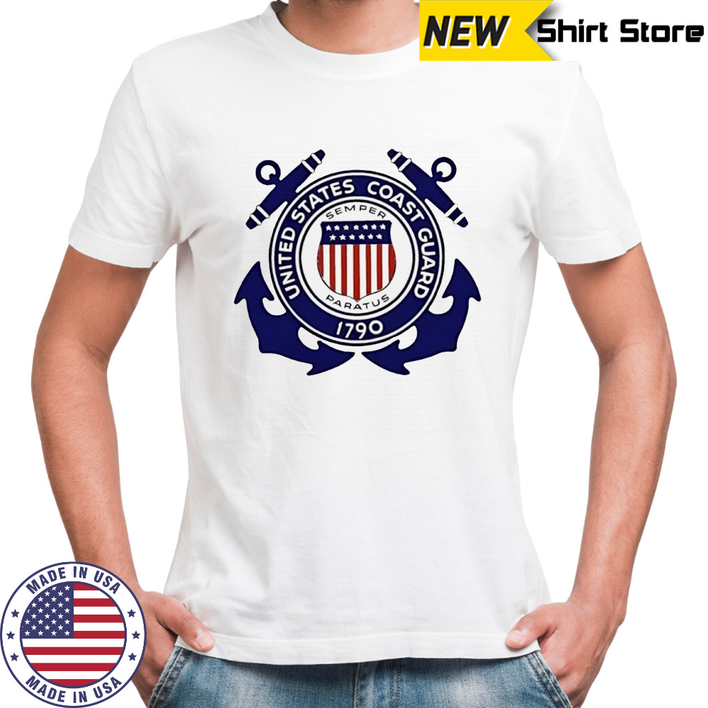 United States Coast Guard Semper Paratus 1790 logo shirt