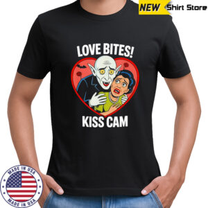 Vampire love bites kiss cam parody Halloween shirt