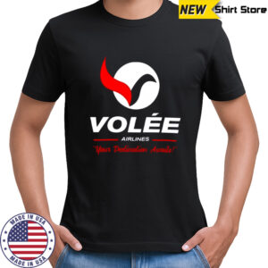 Volée Airlines Your Destination Awaits Logo T-Shirt