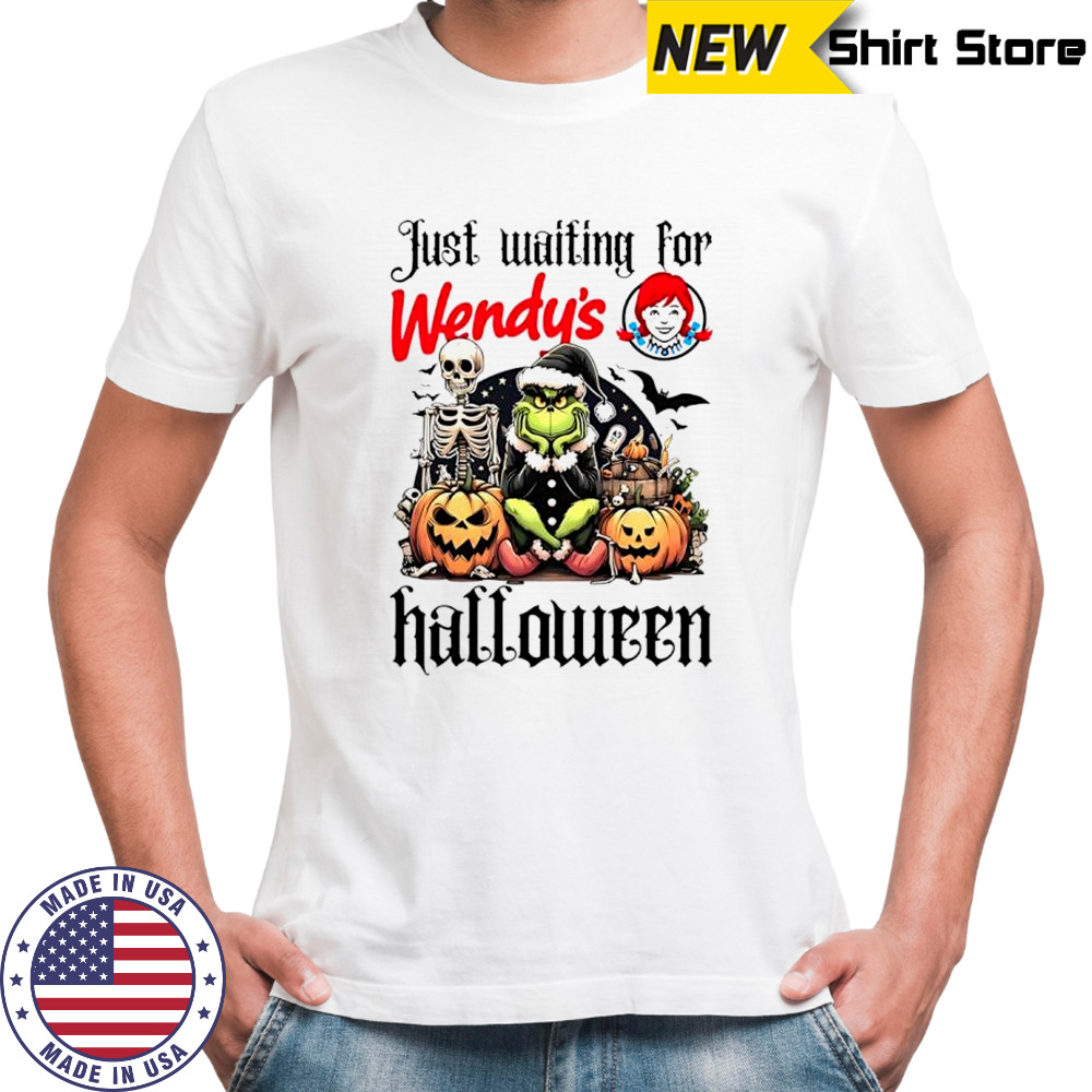 Wendy’s Grinch just waiting for Halloween goth graphic shirt