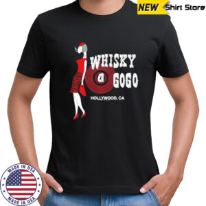 Whisky a go go Hollywood CA lady logo shirt
