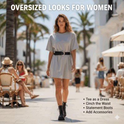 Oversized T-Shirt Outfits for Women
