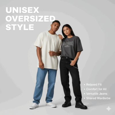 Unisex Oversized T-Shirt Styling