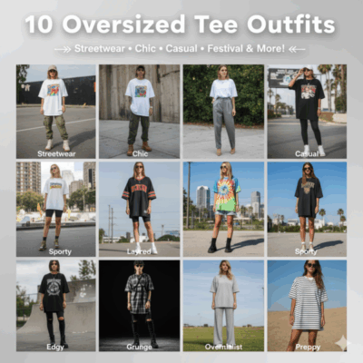 Outfit Inspirations: 10 Ways to Style Oversized Tees