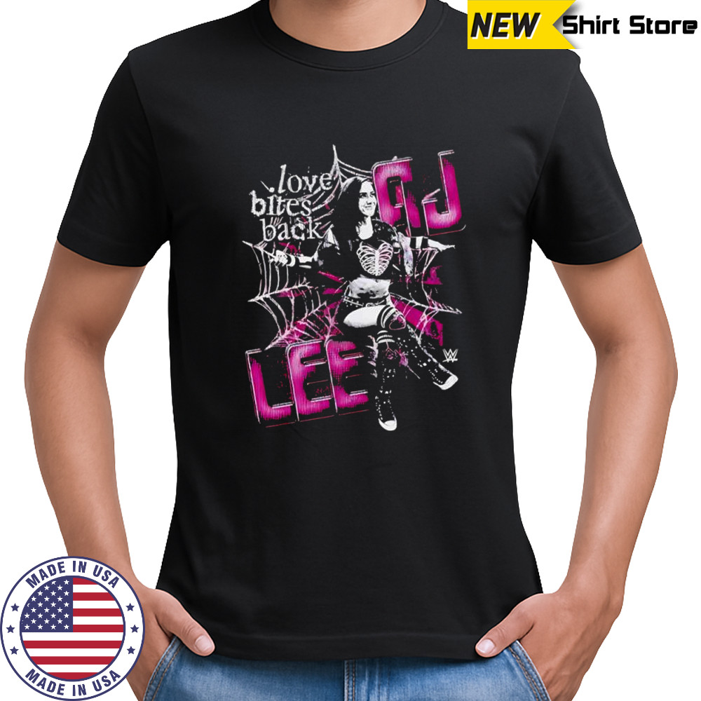 AJ Lee Spider love bites back graphic shirt