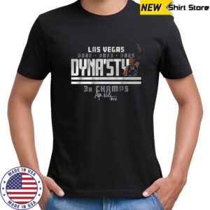 A’ja Wilson Dyna’sty 3x Champs signature shirt