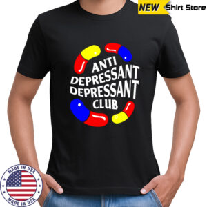 Anti Depressant Depressant Club logo shirt