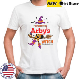 Arby’s I’m With The Witch She Has Me Under Her Spell Halloween T-Shirt