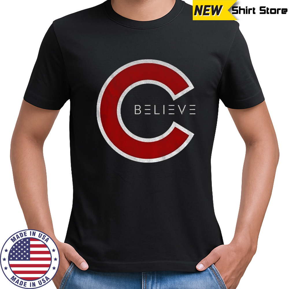 Believe Chicago Cubs logo parody 2025 shirt