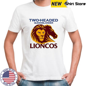 Brisbane Lions and Brisbane Broncos Two-headed queenslander lioncos shirt