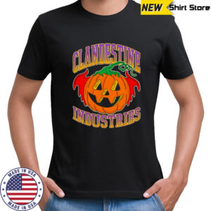 Clandestine Industries Bat Pumpkin Halloween shirt