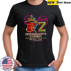 Descendants Zombies World Collide Tour Disney 2025 logo shirt