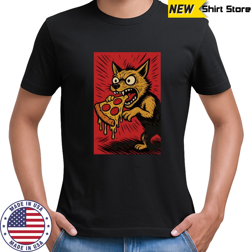 Dog vs Pizza Slice shirt