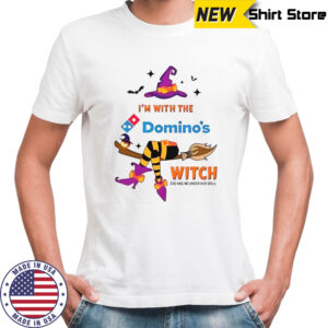 Domino’s Pizza I’m With The Witch She Has Me Under Her Spell Halloween T-Shirt