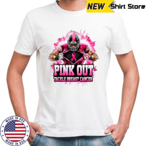 Football Pink Out Tackle Breast Cancer Awareness shirt