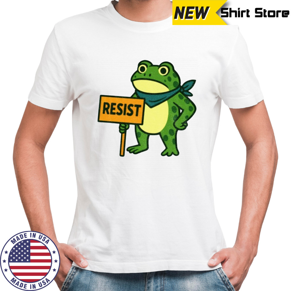 Frog Resist Portland Frog Protest Activist Political 2025 shirt