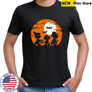 Great Pumpkin Charlie Brown Peanuts Trick Or Treat Silhouettes shirt