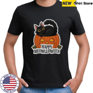 Happy Meowlloween Halloween Cat T-Shirt