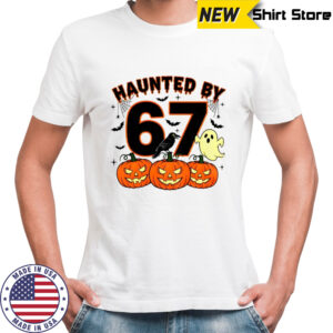 Haunted By 67 Halloween Spooky Ghost Pumpkin shirt