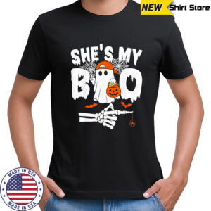 He’s My Boo Matching Couple Halloween Couples She’s My Boo shirt