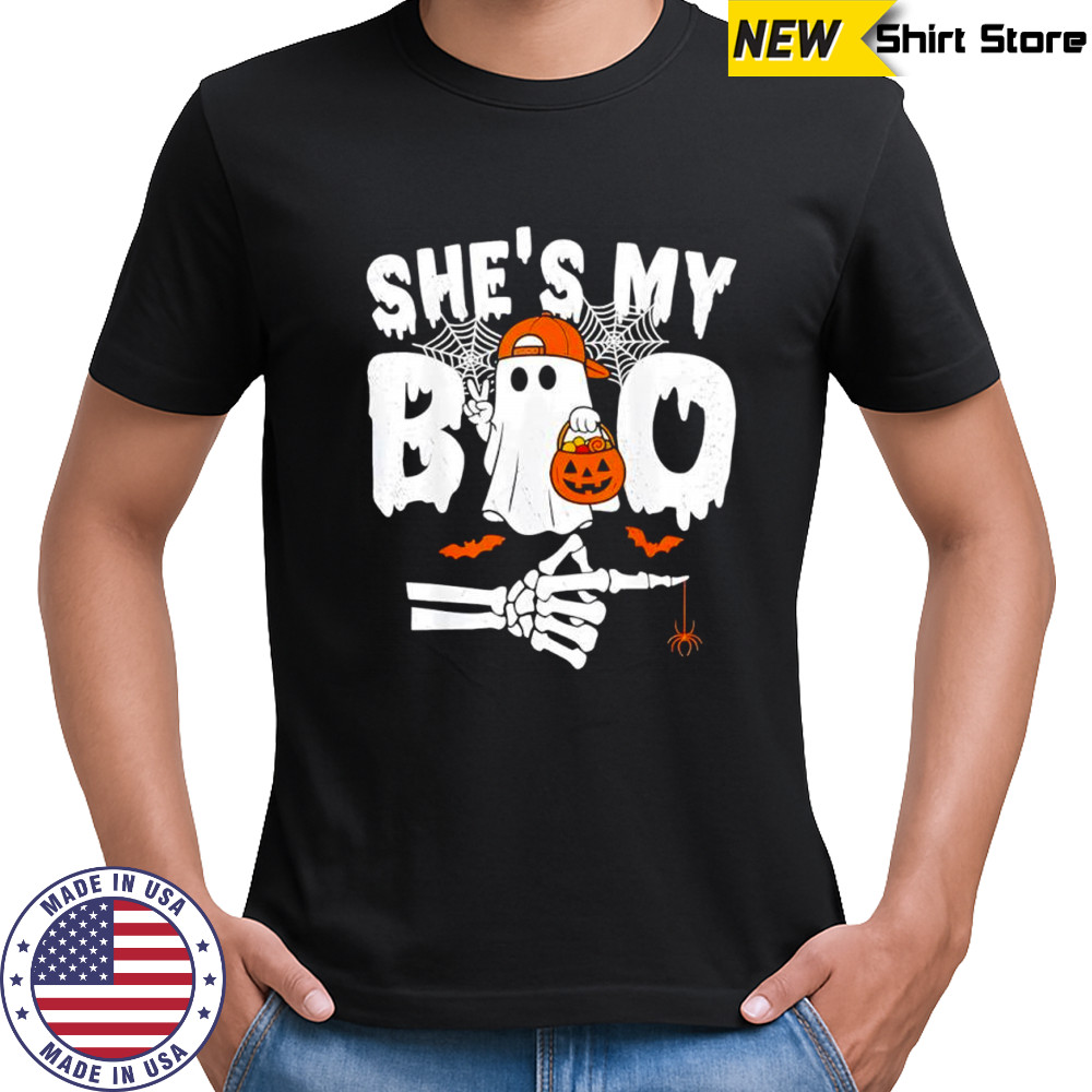 He’s My Boo Matching Couple Halloween Couples She’s My Boo shirt