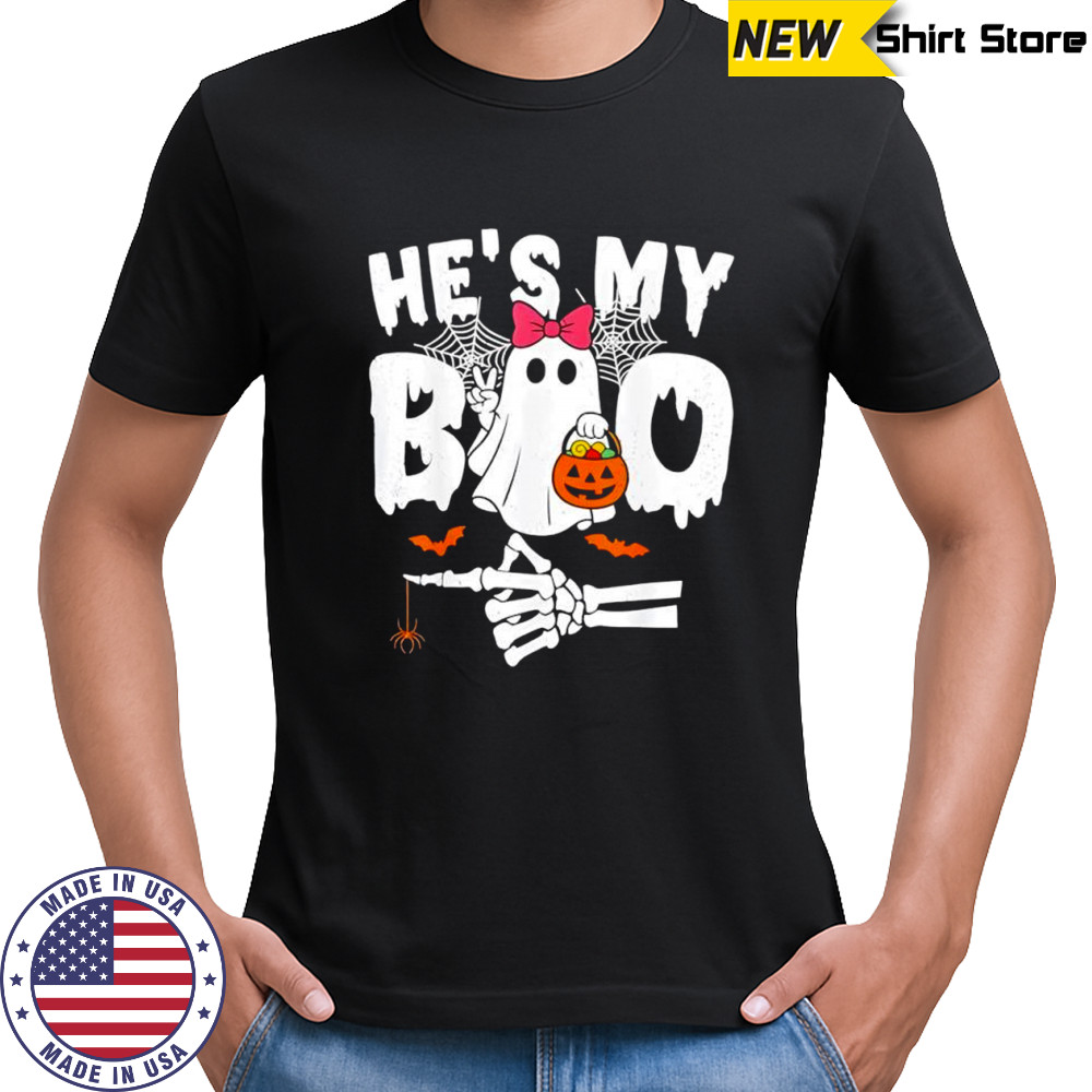He’s My Boo Matching Halloween Couples She’s My Boo shirt