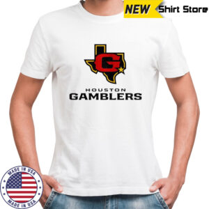 Houston Gamblers Lockup Logo 2025 shirt