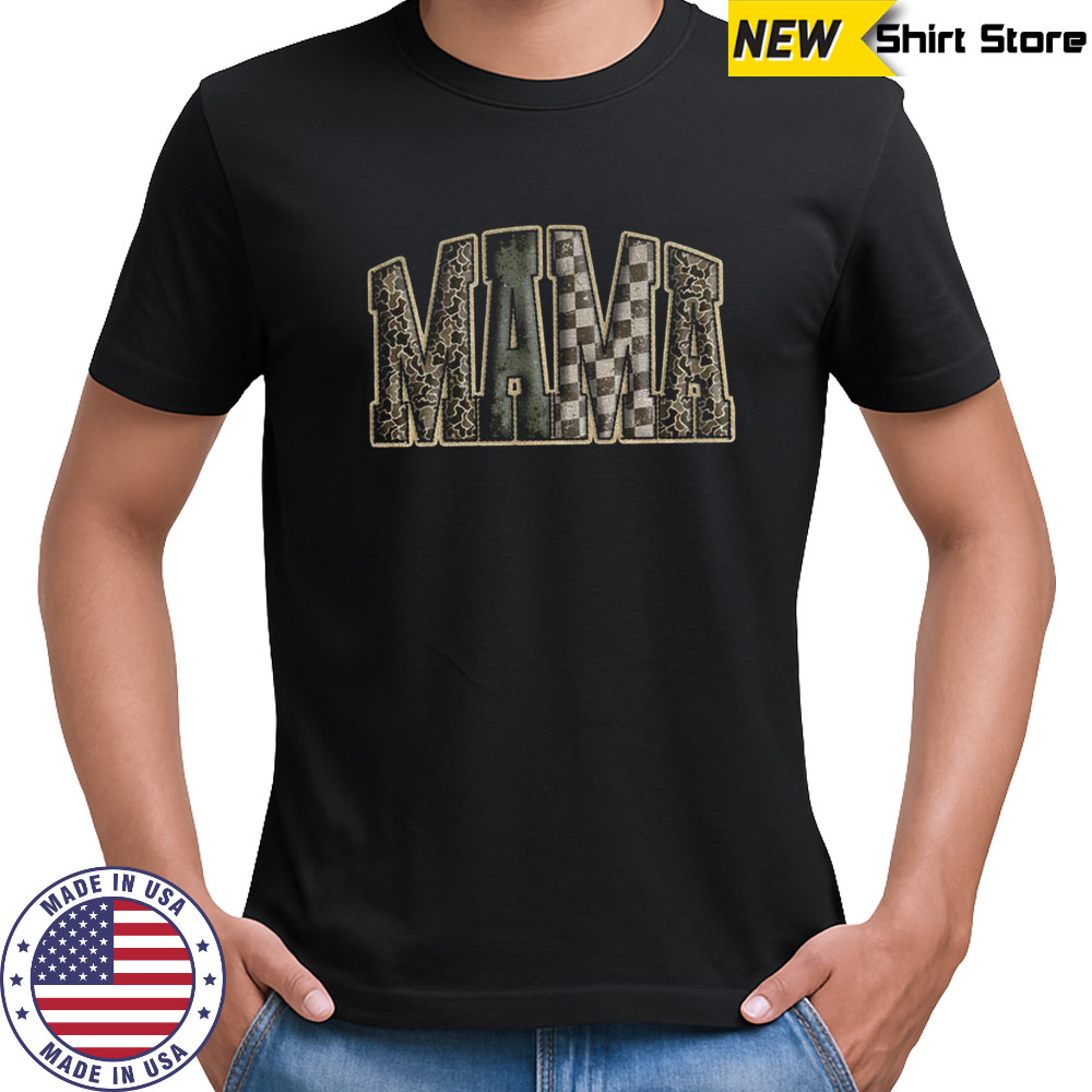 Hunting Mama Camo Western Vintage shirt