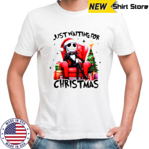 Jack Skellington just waiting for Christmas 2025 shirt