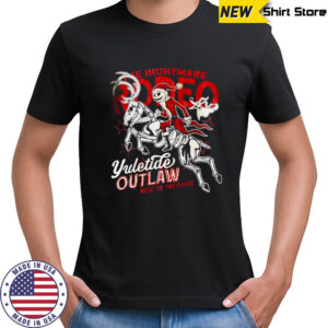 Jack Skellington the nightmare before christmas yuletide outlaw ride til the grave shirt