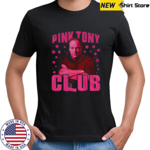 James Gandolfini Tony Soprano Pink Tony Club shirt