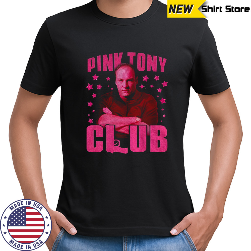 James Gandolfini Tony Soprano Pink Tony Club shirt