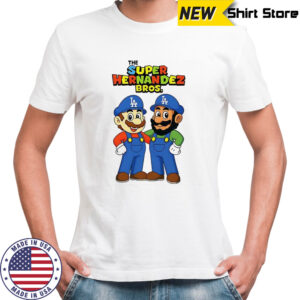 Kiké Hernández Los Angeles Dodgers baseball the Super Hernandez Bros shirt