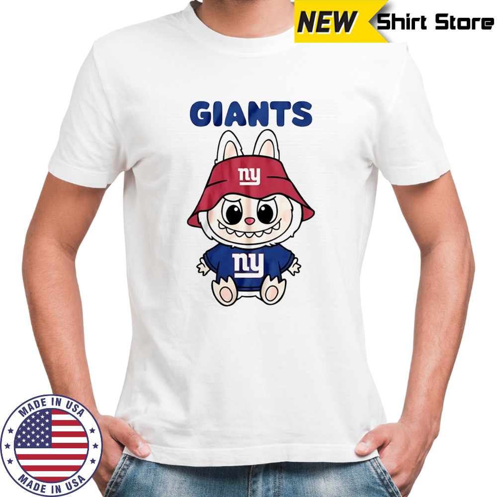Labubu New York Giants NFL Football cartoon funny Football lovers shirt