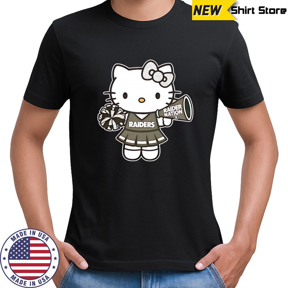 Las Vegas Raiders helmet x Hello Kitty Raider nation shirt