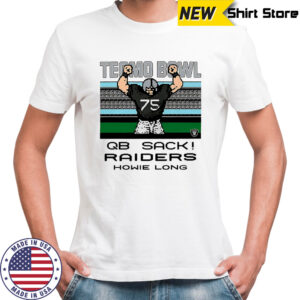 Las Vegas Raiders NFL Tecmo Bowl Quarterback sack Howie Long shirt