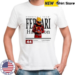 Lewis Hamilton Ferrari Formula 1 Team United Kingdom 44 shirt