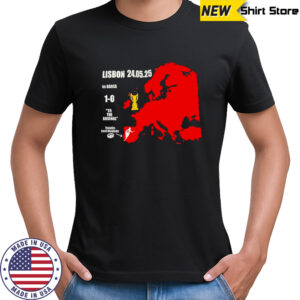 Lisbon vs Barcelona we went to Lisbon from North London shirt
