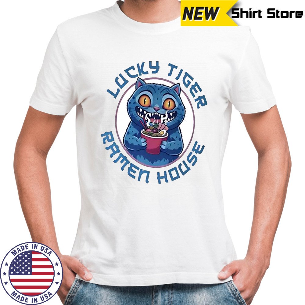 Lucky Tiger Ramen house Kpop Demon Hunters Derpy the Tiger shirt