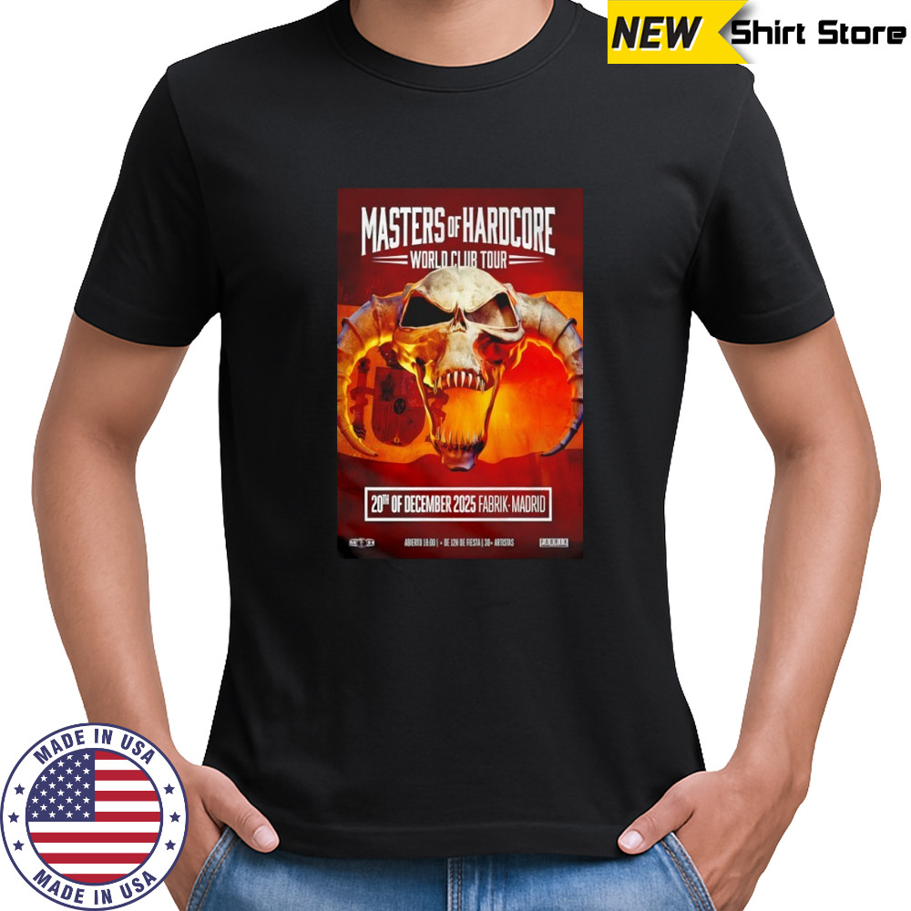 Masters Of Hardcore Dec 20 2025 Fabrik Madrid Poster Shirt
