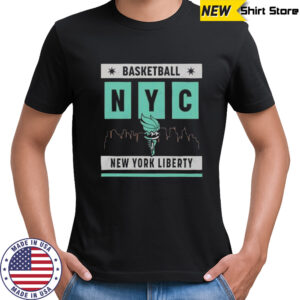 New York Liberty Basketball Skyline T-Shirt