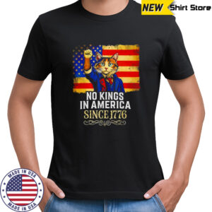 No Kings 1776 Revolutionary War Cat Shirt