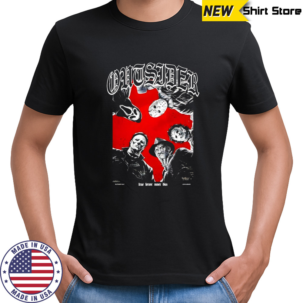 Outsider cult Ghostface x Jason Voorhees and Michael Myers x Freddy Krueger shirt